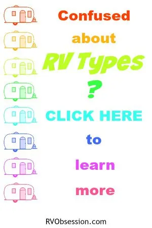 Understanding the different types of RVs can be a confusing process. Read this post which explains the different types of RVs and the benefits of the different types. We cover Class A, C & B, travel trailers, fifth wheel, truck camper, tent trailer and toy hauler. Phew, no wonder we're confused!