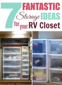 Storage ideas for RV Closets - When you don't have enough space for all your clothes but you still want to look nice while traveling, it's important to organize what space you do have!