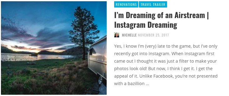 Airstream Renovations - Renovating a used airstream delivers that perfect RV that has all the features that are most important to you. With some design flair, these homes on wheels are both beautiful and functional. Now check out these Airstream instagram accounts, that keep the passion going!