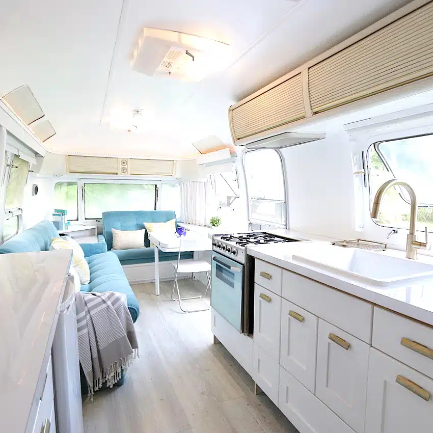 Airstream Renovations - Renovating a used airstream delivers that perfect RV that has all the features that are most important to you. With some design flair, these homes on wheels are both beautiful and functional.