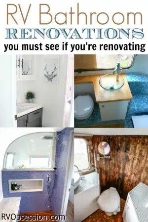 RV Bathroom Renovations - If you're looking to renovate your RV, then check out these RB bathroom renovations for some inspiration and ideas.