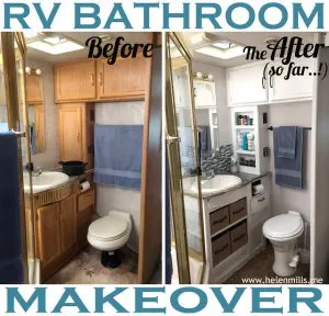 RV Bathroom Renovations - Once again, a coat of paint makes a world of difference