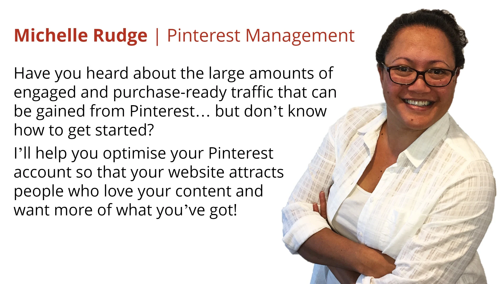 Michelle Rudge | Pinterest Management Services