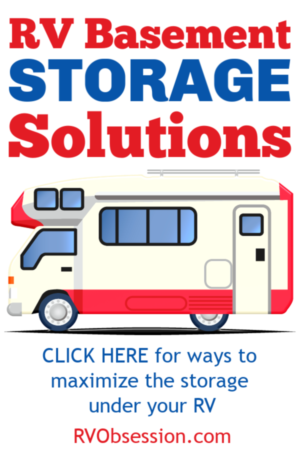 Simple solutions for your RV Basement Storage. #RVBasementStorage
