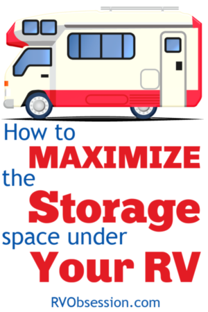 Click here to see how to maximize your RV Basement Storage Solutions. #RVBasementStorage