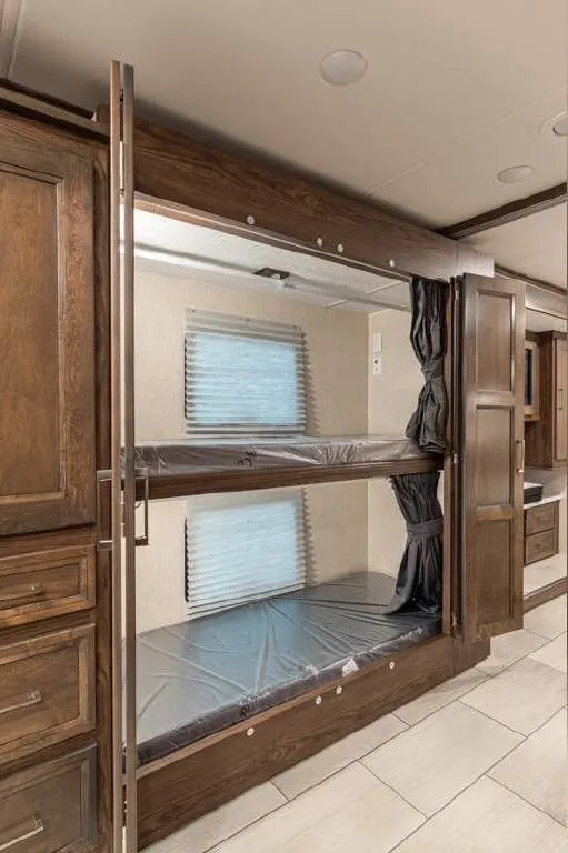 Interior view of the bunks in the Coachmen RV Sportscoach