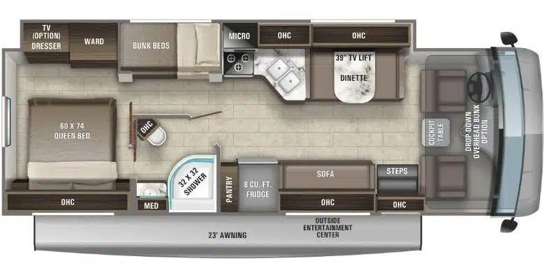 Entegra Coach Vision RV layout