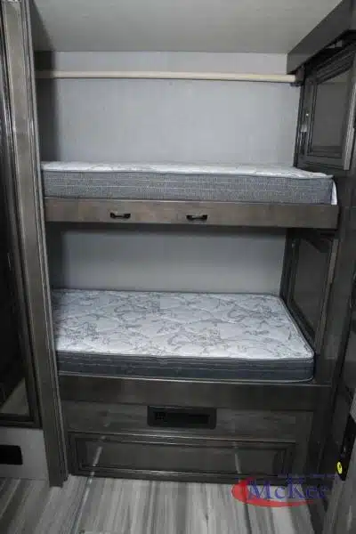 Bunks inside the Holiday Rambler Nautica 35QZ