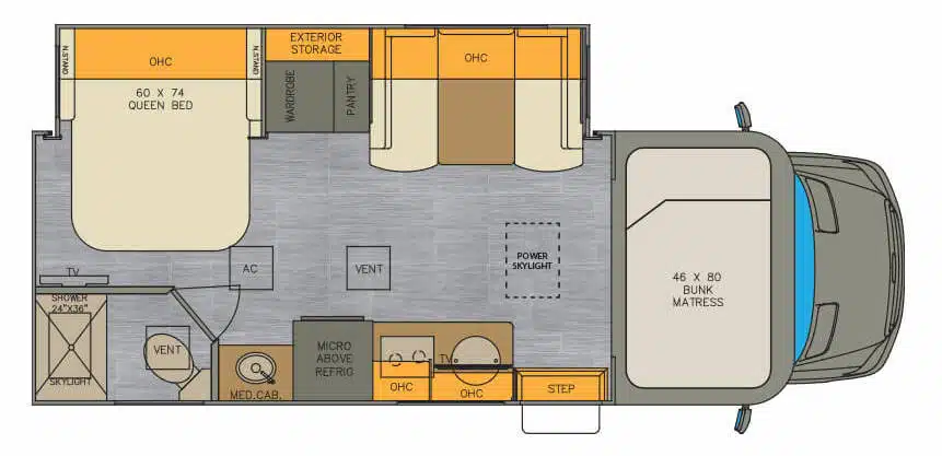  Country Axentz Class C Motorhome RV Camper Miniature