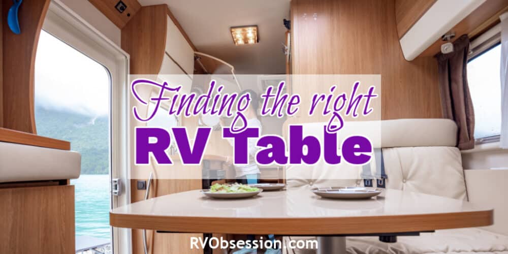 Ideas for replacing your RV dining table - RV Obsession