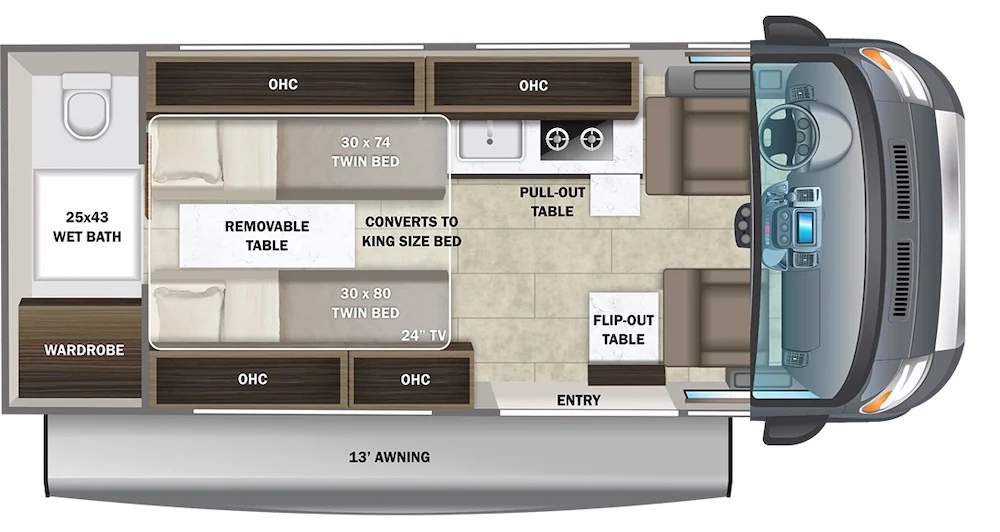 Class B RVs with a (mostly) fixed bed - RV Obsession